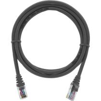 Cabo De Rede 2,5 Metros Patch Cord Cat6 UTP 100% Cobre Cinza Internet