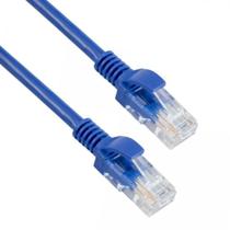 Cabo De Rede 3 Metros Pacote Kit Com 8 Cabos Cat5E Azul Cabo De Rede 3 Metros Pacote Kit Com 8 Cabos Cat5E Azul