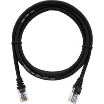 Cabo De Rede 3 Metros Patch Cord Cat6 UTP 100% Cobre Preto