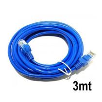 Cabo de Rede 3 Metros RJ45 Cat5E Patch Cord UTP LAN Internet