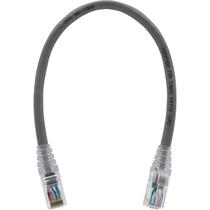 Cabo De Rede 30 Centímetros Patch Cord Cat6 UTP 100% Cobre Cinza