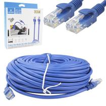 Cabo de Rede 30 Metros RJ45 Cat5E Patch Cord UTP LAN Internet Lehmox Ley-254 Cabo de Rede 30 Metros RJ45 Cat5E Patch Cord UTP LAN Internet Lehmox Ley-254