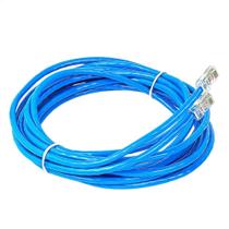 Cabo De Rede 5 Metros Cat 5 Azul Internet Montado