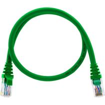 Cabo De Rede 50 CM Patch Cord Cat6 UTP 100% Cobre Verde para Rack