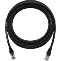 Cabo De Rede 6 Metros Patch Cord Cat6 UTP 100% cobre nú Preto