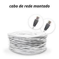 cabo de rede 60 metros BRANCO montado! - LAN