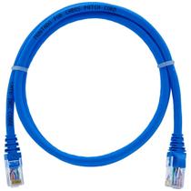 Cabo De Rede 90 CM Patch Cord Cat6 UTP 100% Cobre Azul