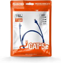 Cabo de Rede Azul 5Metros PC-ETHU50BL Cat.5E Patch Cord - Conectores RJ45 Capa de PVC Cabo de Rede Azul 5Metros PC-ETHU50BL Cat.5E Patch Cord - Conectores RJ45 Capa de PVC