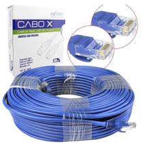 Cabo de rede azul cat5e 50 metros exbom cbx-n5c500 clipado