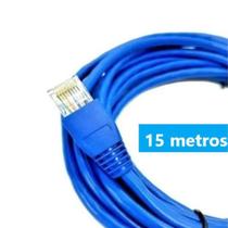 Cabo de rede azul -- rolo c/ 15 Metros -- CFTV -- Internet -- Montado