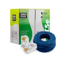 Cabo de Rede Azul Utp Rj45 Cat5e Furukawa Sohoplus 60 Metros