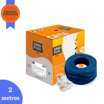 Cabo de Rede Azul Utp Rj45 Cat6 Furukawa Sohoplus Crimpado ou Sem Crimpar