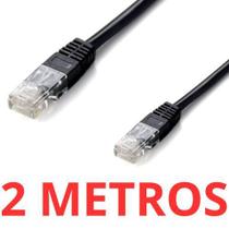 Cabo De Rede Blindagem Ftp Cat6 Rj45 2 Metros 1000Mbps