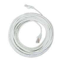 Cabo de rede branco 15 metros Internet CFTV Montado Pronto Para o Uso Cabo de rede branco 15 metros Internet CFTV Montado Pronto Para o Uso