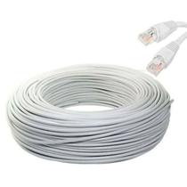 Cabo de rede branco 30 metros Internet CFTV Montado Pronto Para o Uso