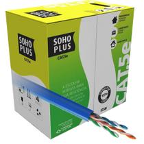 Cabo de Rede CAT.5e Azul Caixa com 305 Metros Sohoplus