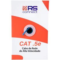 Cabo de rede cat 5e cca alumínio acobreado caixa com 305m cor azul Cabo de rede cat 5e cca alumínio acobreado caixa com 305m cor azul