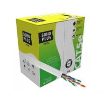 Cabo de Rede CAT.5e Sohoplus U-UTP 4 Pares Trançados 24 AWG CMX 305 m Branco Furukawa Cabo de Rede CAT.5e Sohoplus U-UTP 4 Pares Trançados 24 AWG CMX 305 m Branco Furukawa