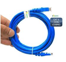 Cabo De Rede Cat 6 3 Metros 3m Patch Cord Rj45 Lan Internet - Tomate