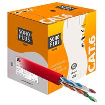 Cabo de Rede CAT.6 Furukawa SOHOPLUS, 305 Metros, Vermelho - 73942 Cabo de Rede CAT.6 Furukawa SOHOPLUS, 305 Metros, Vermelho - 73942