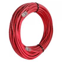 Cabo de Rede Cat 6 MPT Interno 50 Metros U/UTP 4P X 23AWG Vermelho Com Conectores Cabo de Rede Cat 6 MPT Interno 50 Metros U/UTP 4P X 23AWG Vermelho Com Conectores