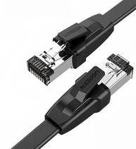 Cabo De Rede Cat 8 Flat 1M 2000Mhz 40Gbps Blindado Cabo De Rede Cat 8 Flat 1M 2000Mhz 40Gbps Blindado