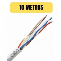 Cabo de rede cat5 10 metro branco internet lan furukawa