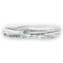 Cabo De Rede Cat5e 100% Cobre Branco 3 Metros Patch Cord Internet Crimpado Lan Cftv Pronto