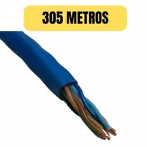 Cabo de rede cat5e 305 metro azul internet lan furukawa