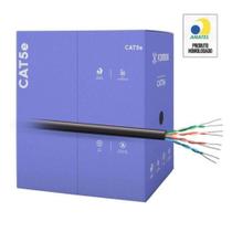 Cabo De Rede Cat5e 305m Fortrek Fk 500c Cmx Preto - Cx - 305