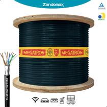 Cabo de Rede Cat5e 305m UTP 100% Cobre Megatron Ideal para CFTV, Roteadores e Gigabit Cabo de Rede Cat5e 305m UTP 100% Cobre Megatron Ideal para CFTV, Roteadores e Gigabit