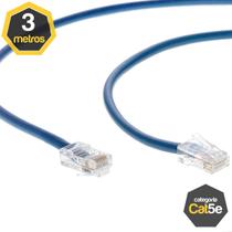 Cabo de Rede Cat5e Azul Montado 3 Metros