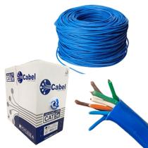 Cabo De Rede Cat5e Azul Para Internet 305m 100% Cobre Marca Cabel