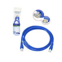 Cabo De Rede Cat5e Azul Patch Cord 2 Metros Exbom CbxN5c20