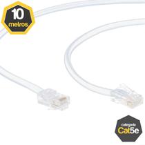 Cabo de Rede Cat5e Branco Montado 10 Metros