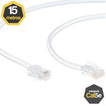 Cabo de Rede Cat5e Branco Montado 15 Metros