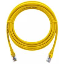 Cabo de rede cat5e patch cord multilan amarelo 1,5m