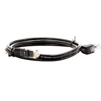 Cabo de Rede Cat5e Plug 90 Graus para Cima Preto - 10 Metros