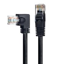 Cabo de Rede Cat5e Plug 90 Graus para Lateral - 2 Metros Cabo de Rede Cat5e Plug 90 Graus para Lateral - 2 Metros