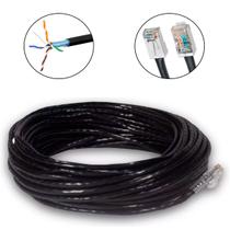 Cabo De Rede Cat5e Simples Blindado 100% Cobre 10 Metros Preto Crimpado Pronto Conector Blindado Cabo De Rede Cat5e Simples Blindado 100% Cobre 10 Metros Preto Crimpado Pronto Conector Blindado