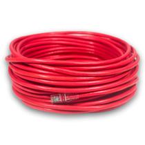 Cabo de Rede CAT6 10 Metros Vermelho Rolo UTP Ethernet Crimpado 23AWG Pronto