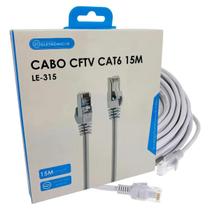 Cabo De Rede Cat6 15 Metros Ethernet Lan Para Rede E Cftv Cabo De Rede Cat6 15 Metros Ethernet Lan Para Rede E Cftv