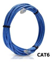 Cabo De Rede Cat6 5 Metros Ethernet Lan Giga 10/1000