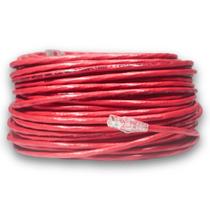 Cabo De Rede CAT6 50 Metros 50m 100% Cobre Vermelho Crimpado Ethernet Pronto 23AWG