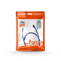 Cabo De Rede Cat6 Azul Ultra Velocidade Patch Cord 1.5 Metros Rj45 Plus Cable Cabo De Rede Cat6 Azul Ultra Velocidade Patch Cord 1.5 Metros Rj45 Plus Cable