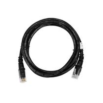 Cabo De Rede Cat6 Cabo Resistente De 1,5 Metros Condutores Em Cobre Nu Ideal Para Gamers Streamers Internet Sem Travamentos - Preto
