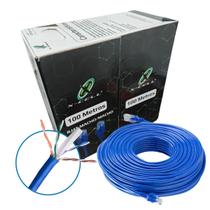 Cabo De Rede Cat6 Caixa 100 Metros RJ45 Ethernet Azul X-cell