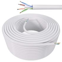 Cabo de Rede Cat6 Cobre Utp 4 Pares Branco 30 Metros Giga