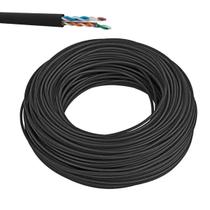 Cabo De Rede Cat6 Cobre Utp 4 Pares Preto 100 Metros Giga