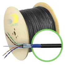 Cabo De Rede Cat6 F/Utp 23 Awg Blindado Dupla Capa 50 Metros